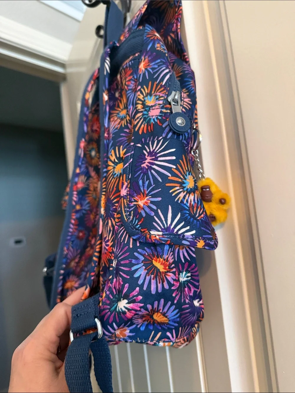 Kipling City Pack Backpack in multi flower print